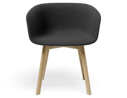 Lonsdale Armchair - Natural - Black Linen Fabric