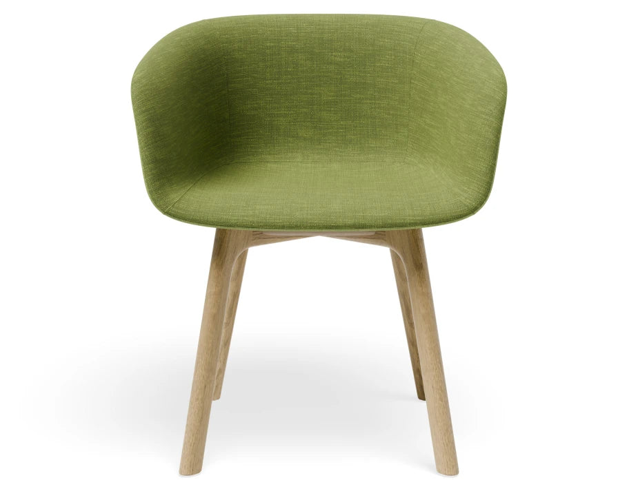 Lonsdale Armchair -  Natural - Green Linen Fabric