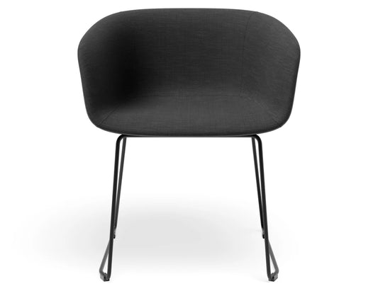 Lonsdale Armchair - Sled - Black Linen Pad