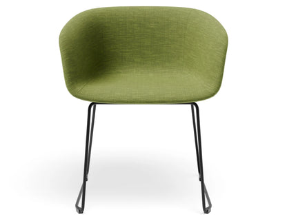 Lonsdale Armchair - Sled - Green Linen Fabric