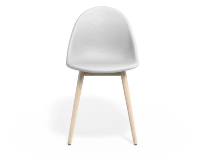 Pebble Chair White Upholstered Vintage Seat