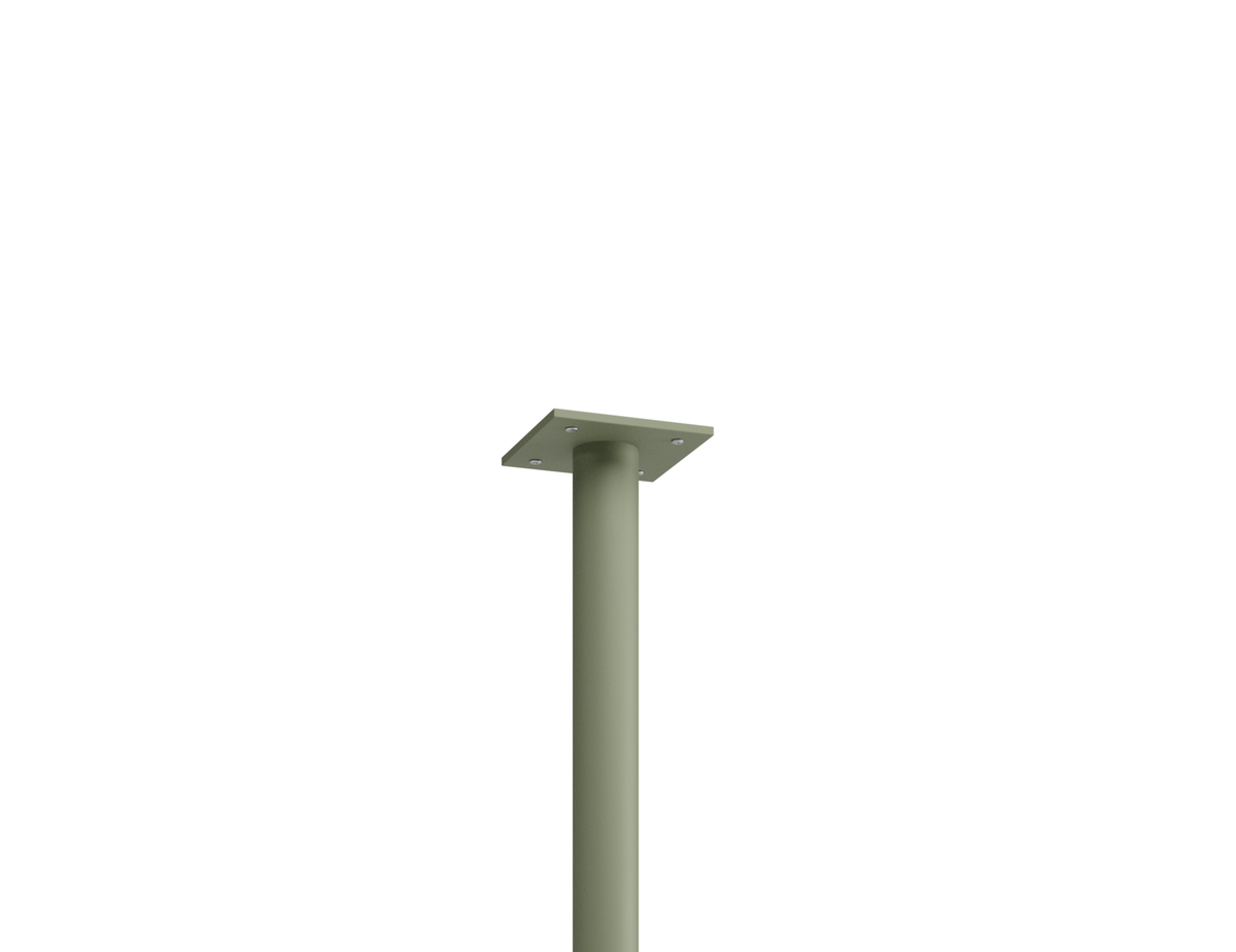 Roku Cafe Table Base & Pole 71cm - Outdoor - Eucalyptus Green