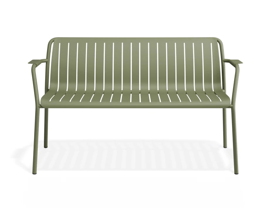 Roku Garden Bench 125cm - Outdoor - Eucalyptus Green