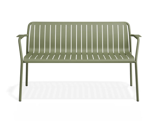 Roku Garden Bench 125cm - Outdoor - Eucalyptus Green