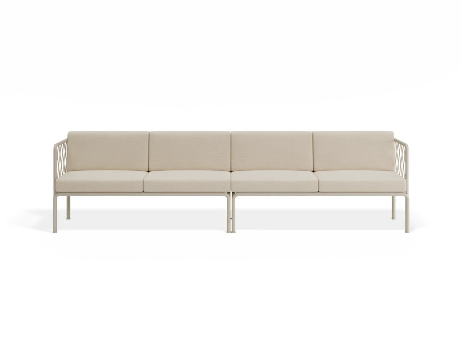 Seville 4 Seater Sofa - Latte - Outdoor