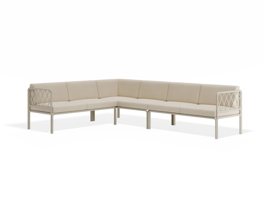 Seville Config C Corner Sofa - Latte - Outdoor