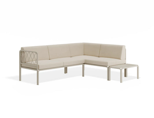 Seville Config G Corner Sofa - Latte - Outdoor
