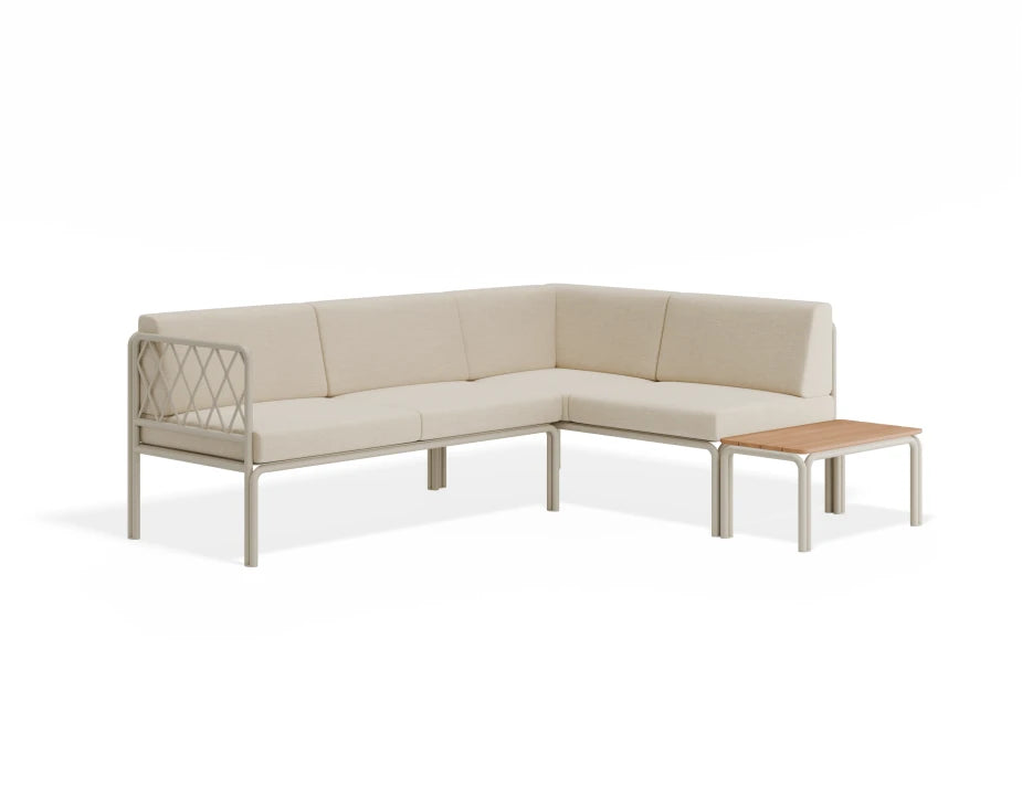 Seville Config G Corner Sofa - Latte - Outdoor