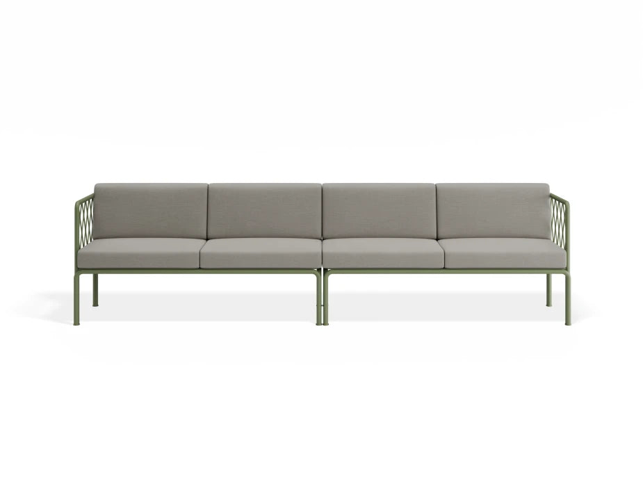 Seville 4 Seater Sofa - Green - Outdoor