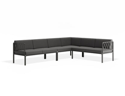 Seville Config D Corner Sofa - Charcoal - Outdoor