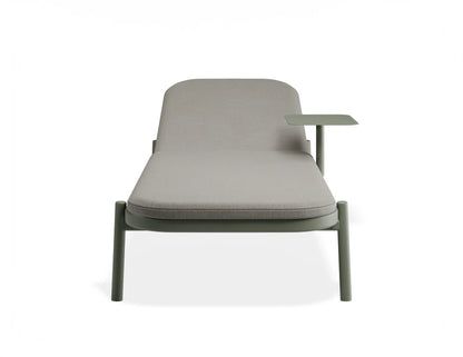 Verano Sun Lounge - Eucalyptus Green - with Side Table