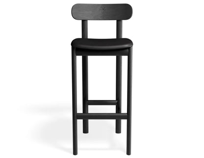 Zara Stool - Black - Upholstered