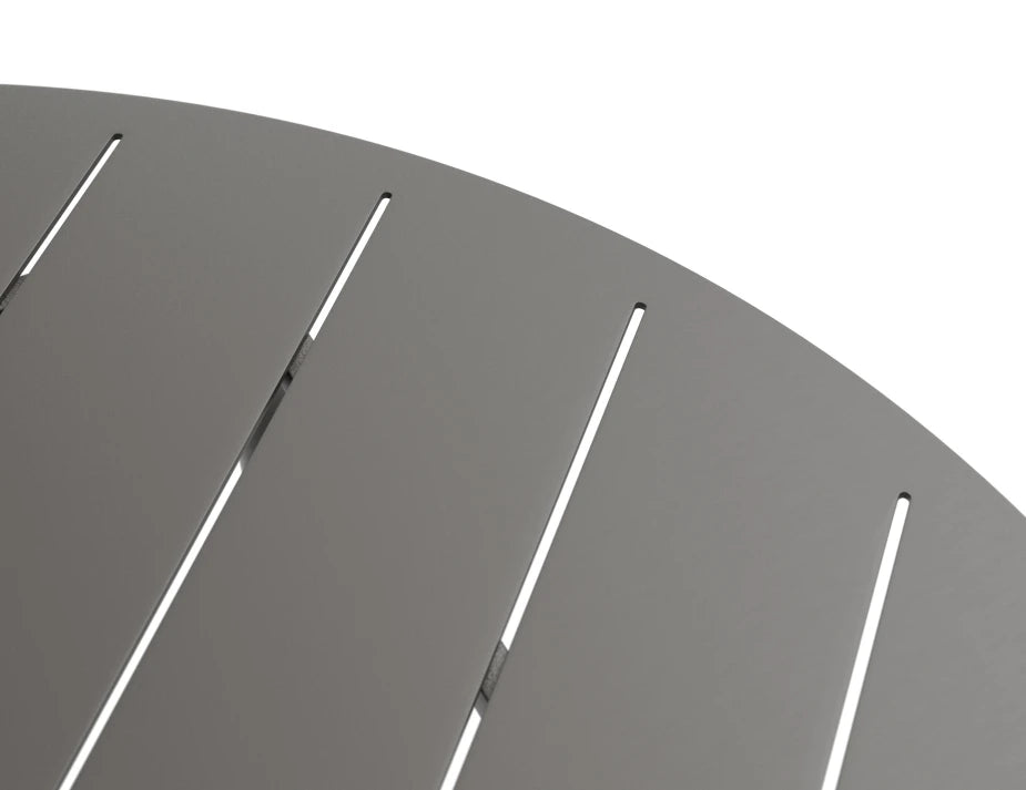 Roku Round Dining Table 120cm - Outdoor - Charcoal