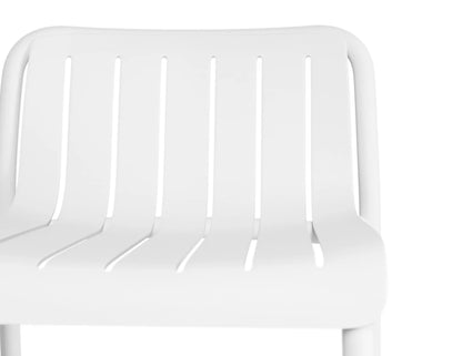Roku Bar Stool - Outdoor - White