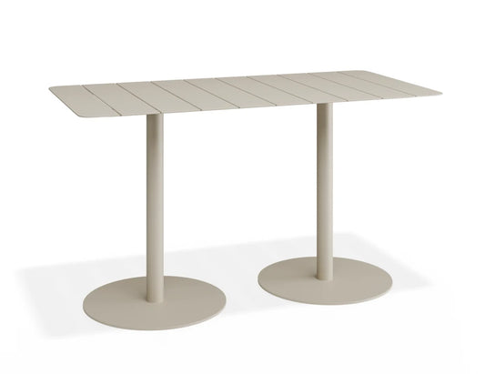 Roku Rectangle Cafe Table - Outdoor - Latte