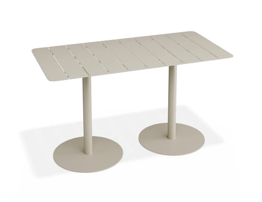 Roku Rectangle Cafe Table - Outdoor - Latte