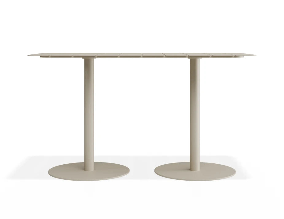 Roku Rectangle Cafe Table - Outdoor - Latte