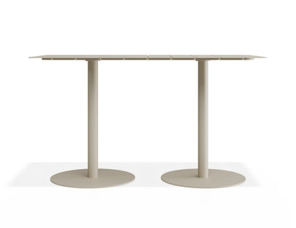 Roku Rectangle Cafe Table - Outdoor - Latte