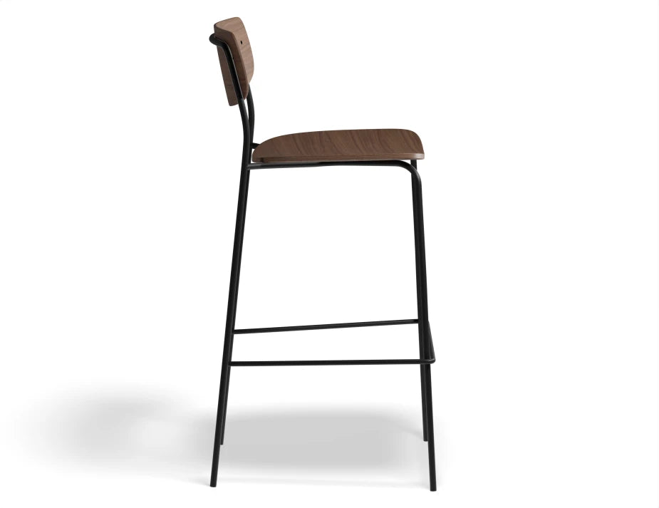 Rylie Bar Stool - American Walnut