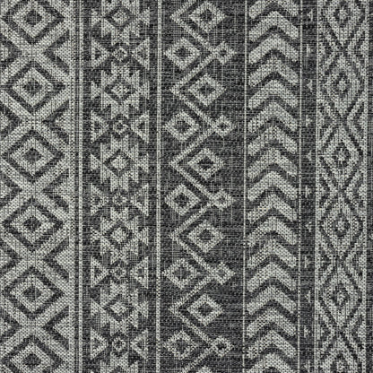 Alfresco 421 Charcoal Indoor Outdoor Indoor/Outdoor, Flatweave Rug