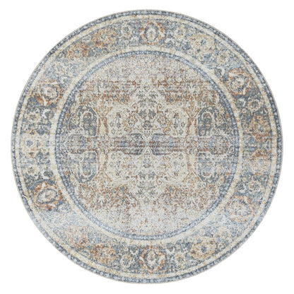 Easy 364 Coral Transitional Round Rug