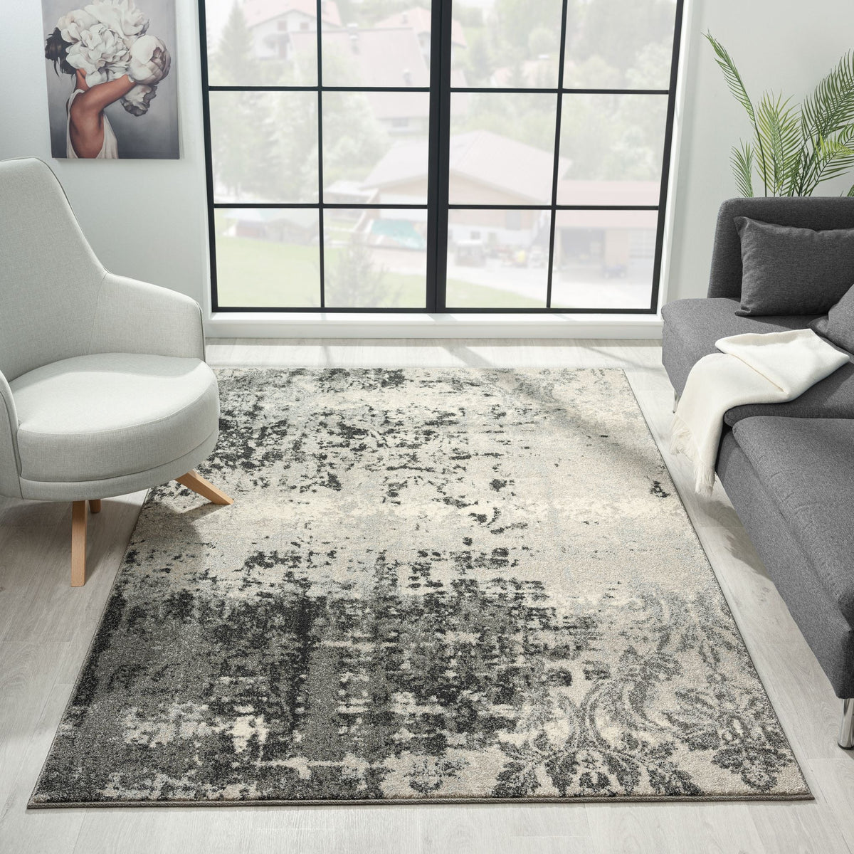 Astor 485 Sand Abstract Rug