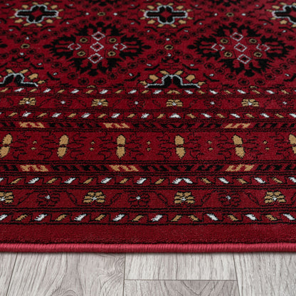 Royal 521 Red Traditional, Classic Hallway Runner