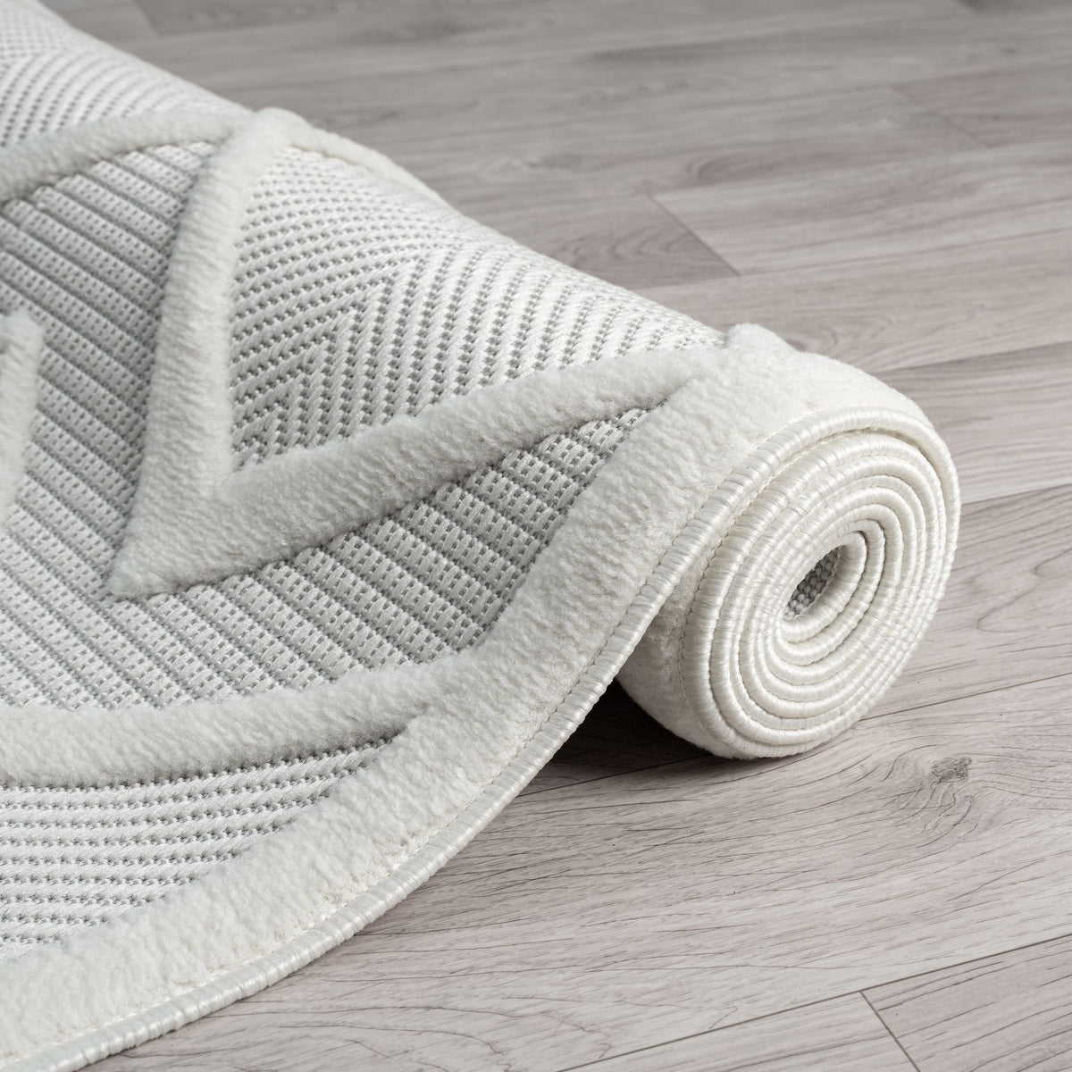 Calm 417 Pearl Geometric Rug