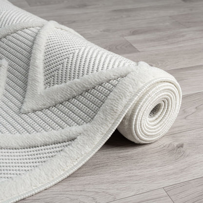 Calm 417 Pearl Geometric Rug