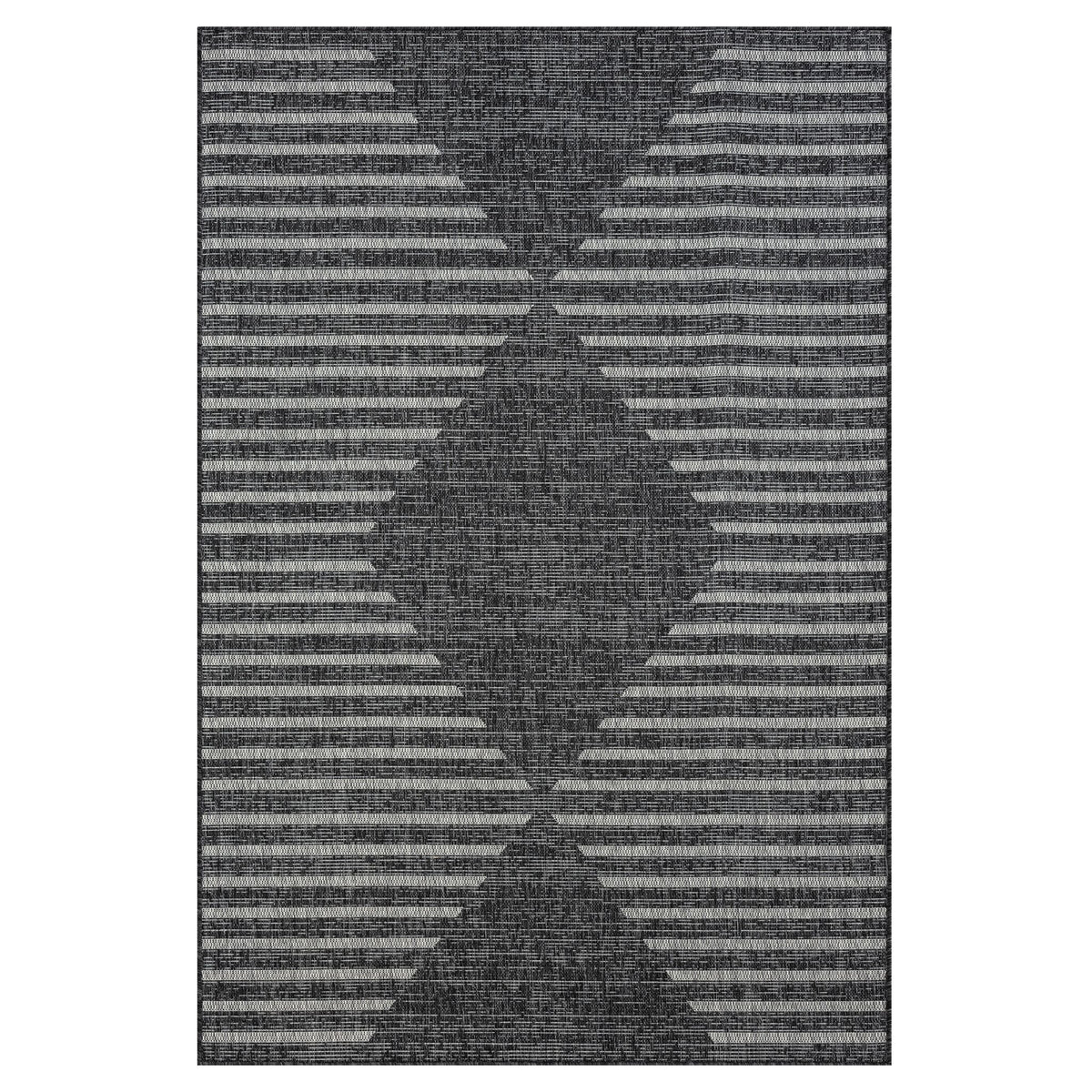 Alfresco 425 Ebony Indoor Outdoor Indoor/Outdoor, Flatweave Rug