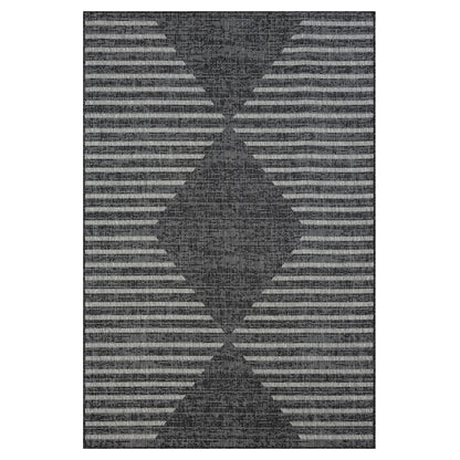Alfresco 425 Ebony Indoor Outdoor Indoor/Outdoor, Flatweave Rug