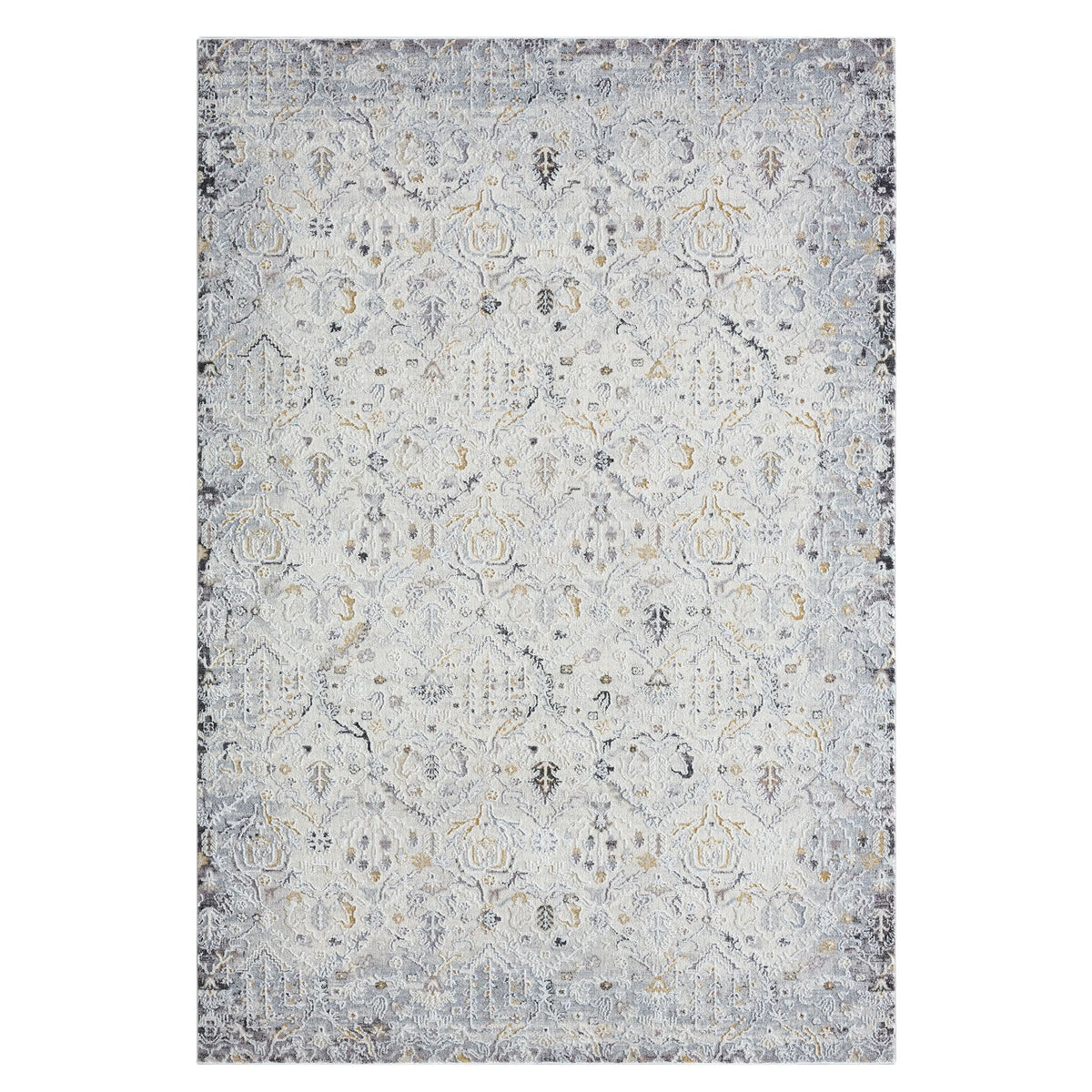 Easton 462 Silver Abstract, Transitional Rug