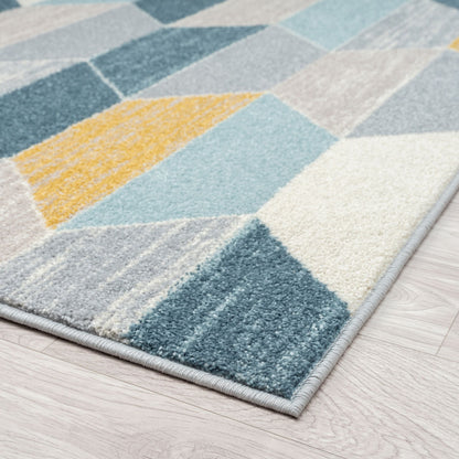 Canyon 514 Multi Geometric Hallway Runner