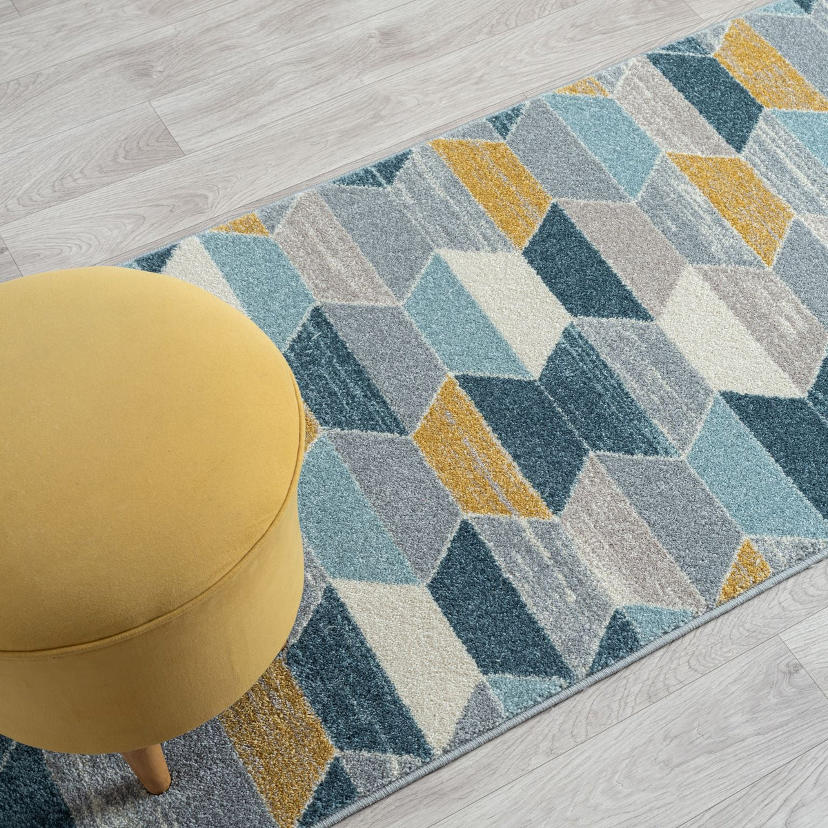 Canyon 514 Multi Geometric Hallway Runner