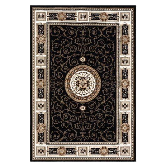 Estate 511 Black Traditional, Classic Rug