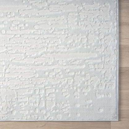 Fable 477 Pearl Abstract, Modern Hallway Runner