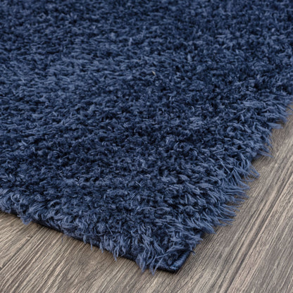 Fleecy 396 Navy Shaggy Rug