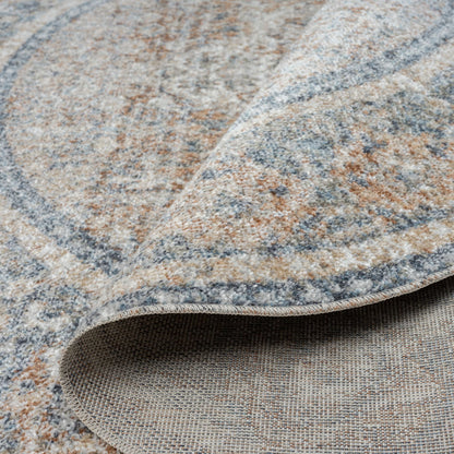 Easy 364 Coral Transitional Round Rug