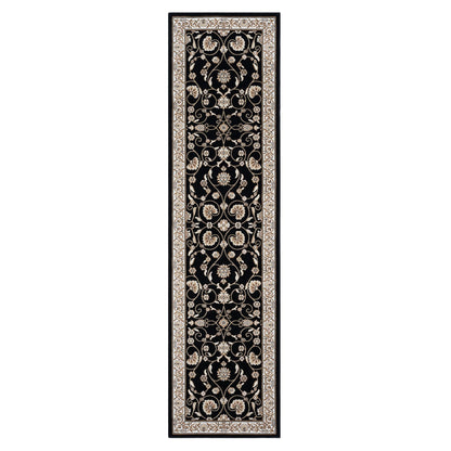 Estate 512 Black Traditional, Classic Hallway Runner