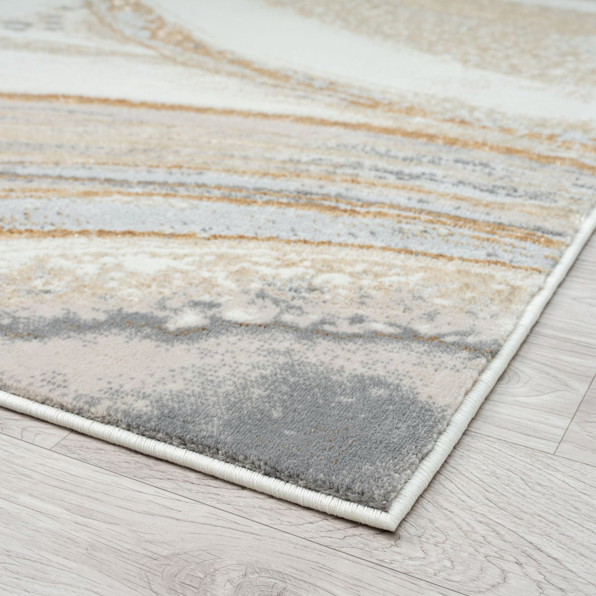 Amber 184 Sand Abstract, Geometric Rug