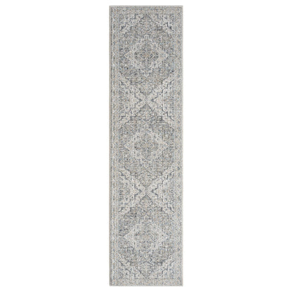 Aubrey 6753 Taupe Abstract, Traditional Hallway Runner