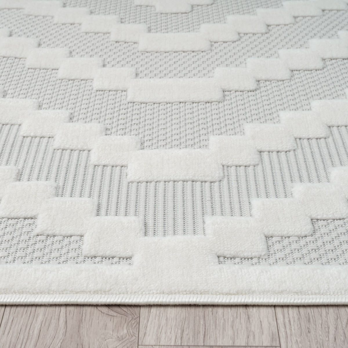 Calm 419 Linen Geometric Rug