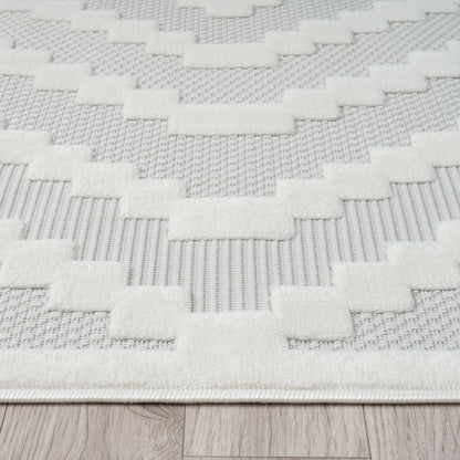 Calm 419 Linen Geometric Rug