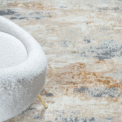 Amber 187 Taupe Abstract, Geometric Rug
