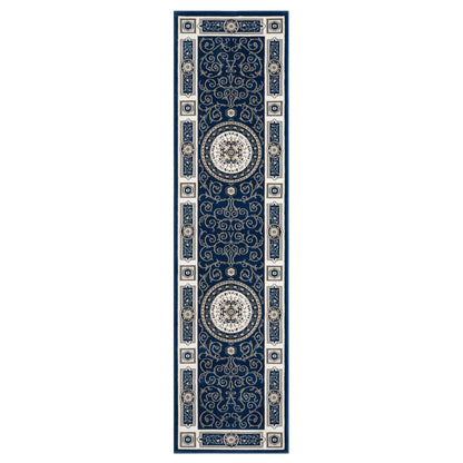Estate 511 Navy Traditional, Classic Hallway Runner