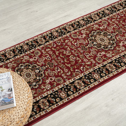 Royal 524 Red Traditional, Classic Hallway Runner