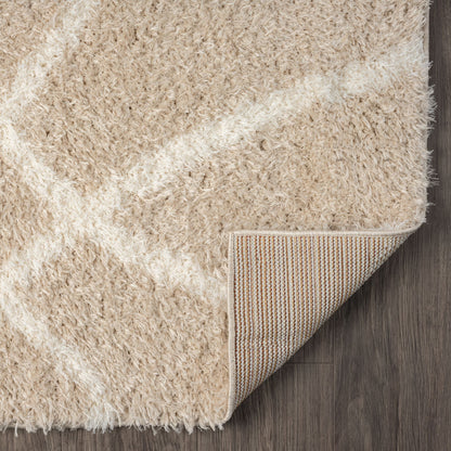 Plushy 382 Fawn Shaggy Rug