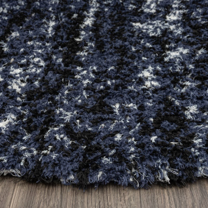 Plushy 386 Lava Shaggy Round Rug