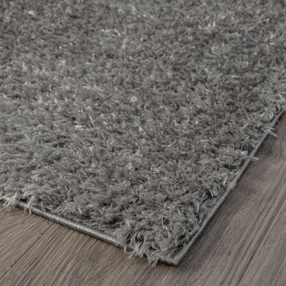 Fleecy 395 Ash Shaggy Hallway Runner