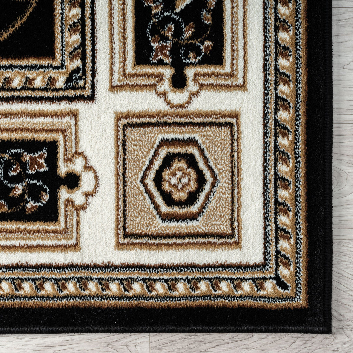 Estate 511 Black Traditional, Classic Rug